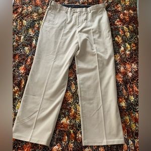 CROFT & BARROW Men’s Cream color Dress slacks/pants/trousers 38/32 EUC